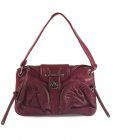 Botkier Burgundy Leather Flap Top Closure Small Shoulder Bag Handbag