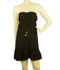 Juicy Couture Black Cover Up Beach Holidays Summer Mini Strapless Dress Size P