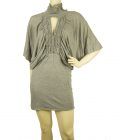 Sass & Bide Light Gray Woolen Mini Dress Sz 40 Eur w. Dolman Sleeves US 4