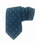 Celine 100% Silk Blue & Green Floral Pattern Men's Neck Tie Necktie